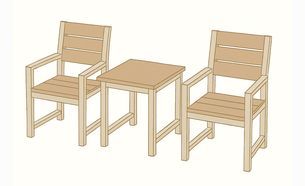 Изображение для товара Комплект из 10 стульев и 3 столов